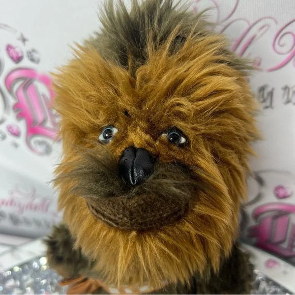 Disney Star Wars chewbaca plushie furry fuzzy character with satchel bag cute - Picture 3 of 8